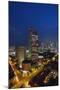 Raffles Hotel at Night and Skyline, Singapore, Asia-Alain Evrard-Mounted Photographic Print