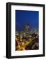 Raffles Hotel at Night and Skyline, Singapore, Asia-Alain Evrard-Framed Photographic Print