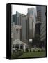 Raffles Place, Financial District, Singapore, Southeast Asia-Amanda Hall-Framed Stretched Canvas