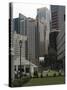 Raffles Place, Financial District, Singapore, Southeast Asia-Amanda Hall-Stretched Canvas