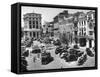 Raffles Square in Singapore-Carl Mydans-Framed Stretched Canvas