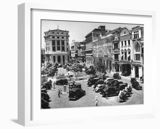 Raffles Square in Singapore-Carl Mydans-Framed Photographic Print