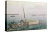 Raft, Guayaquil River, Voyages Aux Regions Equinoxiales du Nouveau Continent-Pierre Antoine Marchais-Stretched Canvas