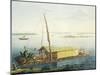 Raft on Guayaquil River, Ecuador-Alexander Von Humboldt-Mounted Giclee Print