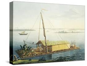 Raft on Guayaquil River, Ecuador-Alexander Von Humboldt-Stretched Canvas