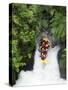 Raft, Tutea's Falls, Okere River, near Rotorua, New Zealand-David Wall-Stretched Canvas