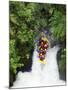 Raft, Tutea's Falls, Okere River, near Rotorua, New Zealand-David Wall-Mounted Photographic Print