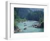 Rafters Along the Middle Fork of the Flathead River, Glacier National Park, Montana, USA-Jamie & Judy Wild-Framed Photographic Print