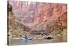 Rafters and Cliffs, Grand Canyon National Park, Arizona, USA-Matt Freedman-Stretched Canvas