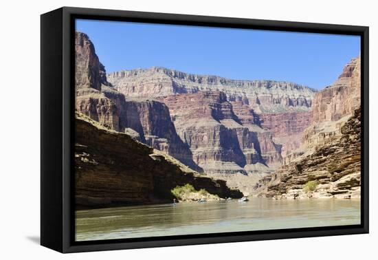Rafters, Colorado River, Grand Canyon National Park, Arizona, USA-Matt Freedman-Framed Stretched Canvas