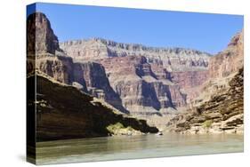 Rafters, Colorado River, Grand Canyon National Park, Arizona, USA-Matt Freedman-Stretched Canvas