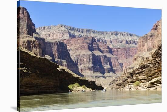 Rafters, Colorado River, Grand Canyon National Park, Arizona, USA-Matt Freedman-Stretched Canvas