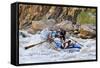 Rafters Going Through Rapids, Grand Canyon National Park, Arizona, USA-Matt Freedman-Framed Stretched Canvas