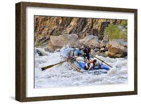 Rafters Going Through Rapids, Grand Canyon National Park, Arizona, USA-Matt Freedman-Framed Photographic Print