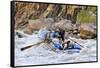 Rafters Going Through Rapids, Grand Canyon National Park, Arizona, USA-Matt Freedman-Framed Stretched Canvas