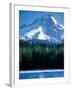 Rafting on Frog Lake, Mt. Hood in Background, Oregon, USA-Janis Miglavs-Framed Photographic Print