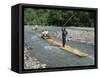 Rafting on Rio Grande, Port Antonio, Jamaica, West Indies, Central America-Sergio Pitamitz-Framed Stretched Canvas