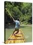 Rafting on the Martha Brae River, Jamaica, Caribbean, West Indies-Robert Harding-Stretched Canvas