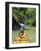 Rafting on the Martha Brae River, Jamaica, Caribbean, West Indies-Robert Harding-Framed Photographic Print