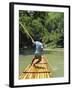 Rafting on the Martha Brae River, Jamaica, Caribbean, West Indies-Robert Harding-Framed Photographic Print