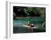 Rafting on the Martha Brae River, Jamaica, Caribbean-Greg Johnston-Framed Photographic Print