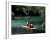 Rafting on the Martha Brae River, Jamaica, Caribbean-Greg Johnston-Framed Photographic Print