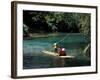 Rafting on the Martha Brae River, Jamaica, Caribbean-Greg Johnston-Framed Photographic Print