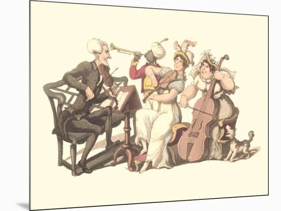 Rag-Tag Band-null-Mounted Art Print