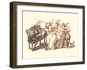 Rag-Tag Band-null-Framed Art Print