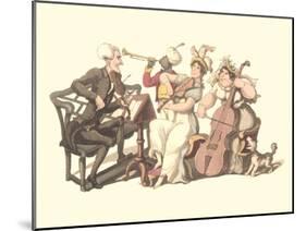 Rag-Tag Band-null-Mounted Art Print