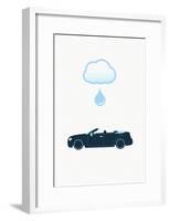 Rag Top Water Drop-null-Framed Poster