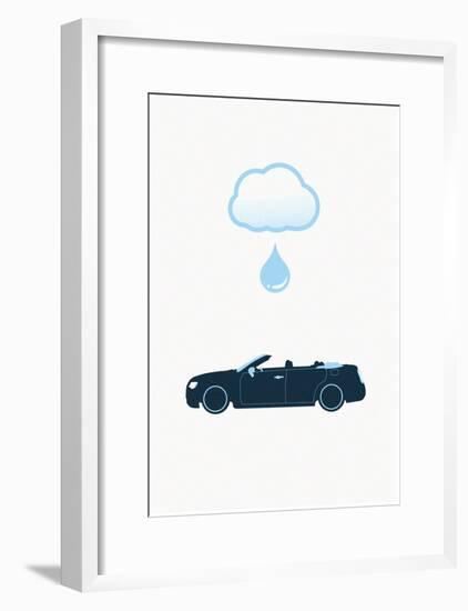 Rag Top Water Drop-null-Framed Poster