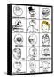 Rage Comics Chart Meme Poster-null-Framed Stretched Canvas
