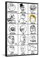 Rage Comics Chart Meme Poster-null-Framed Poster