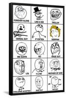 Rage Comics Chart Meme Poster-null-Framed Poster