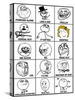 Rage Comics Chart-null-Stretched Canvas