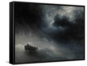 Rage of Elements-Ivan Konstantinovich Aivazovsky-Framed Stretched Canvas