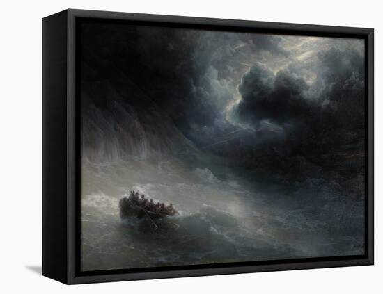 Rage of Elements-Ivan Konstantinovich Aivazovsky-Framed Stretched Canvas