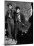 Ragged, Filthy, Poverty Stricken, Street Boys Smoking Cigarettes Begged from American Soldiers-George Rodger-Mounted Photographic Print