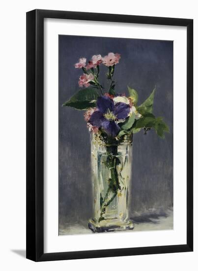 Ragged Robins and Clematis, c.1882-Edouard Manet-Framed Giclee Print