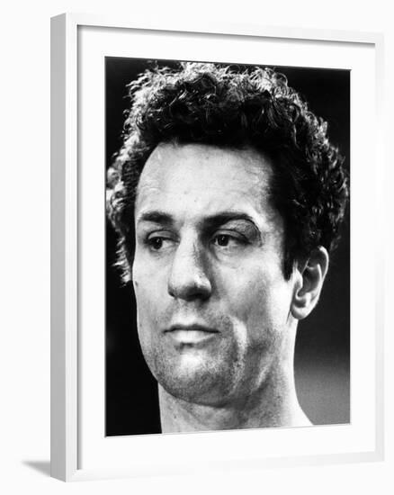 Raging Bull by Martin Scorsese with Robert by Niro, 1980 (b/w photo)-null-Framed Photo