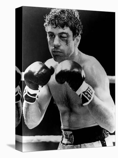 Raging Bull by Martin Scorsese with Robert by Niro, 1980 (b/w photo)-null-Stretched Canvas