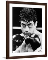 Raging Bull by Martin Scorsese with Robert by Niro, 1980 (b/w photo)-null-Framed Photo