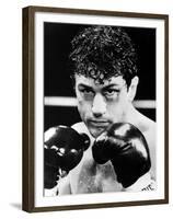 Raging Bull by Martin Scorsese with Robert by Niro, 1980 (b/w photo)-null-Framed Photo