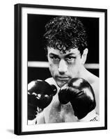 Raging Bull by Martin Scorsese with Robert by Niro, 1980 (b/w photo)-null-Framed Photo