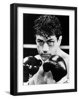 Raging Bull by Martin Scorsese with Robert by Niro, 1980 (b/w photo)-null-Framed Photo