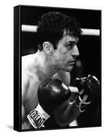 Raging Bull by Martin Scorsese with Robert by Niro, 1980 (b/w photo)-null-Framed Stretched Canvas