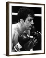 Raging Bull by Martin Scorsese with Robert by Niro, 1980 (b/w photo)-null-Framed Photo