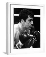 Raging Bull by Martin Scorsese with Robert by Niro, 1980 (b/w photo)-null-Framed Photo