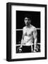 Raging Bull by Martin Scorsese with Robert by Niro, 1980 (b/w photo)-null-Framed Photo